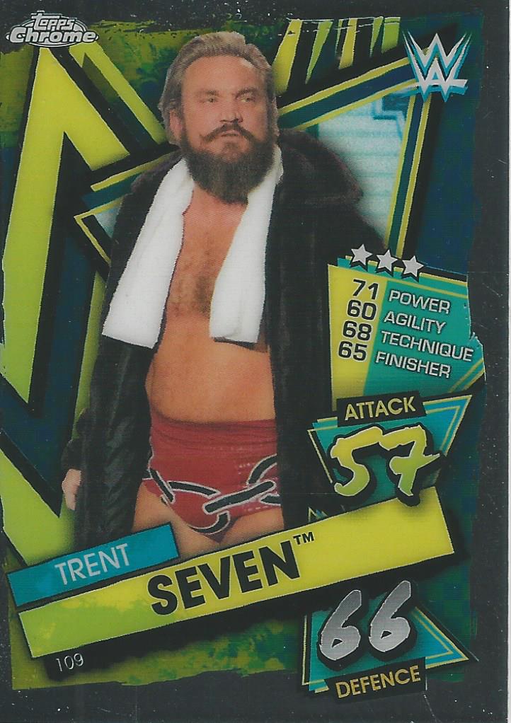 WWE Topps Slam Attax Chrome 2021 Trent Seven #109