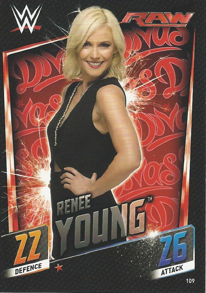 WWE Topps Slam Attax 2015 Then Now Forever Renee Young #109