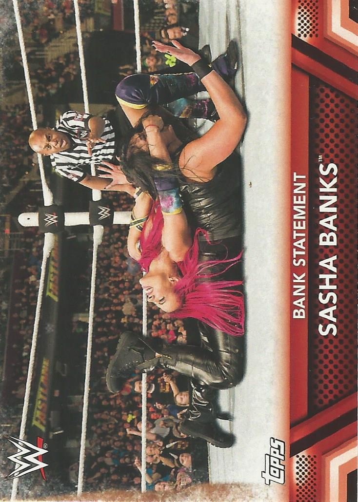 WWE Topps Women Division 2017 Sasha Banks F9