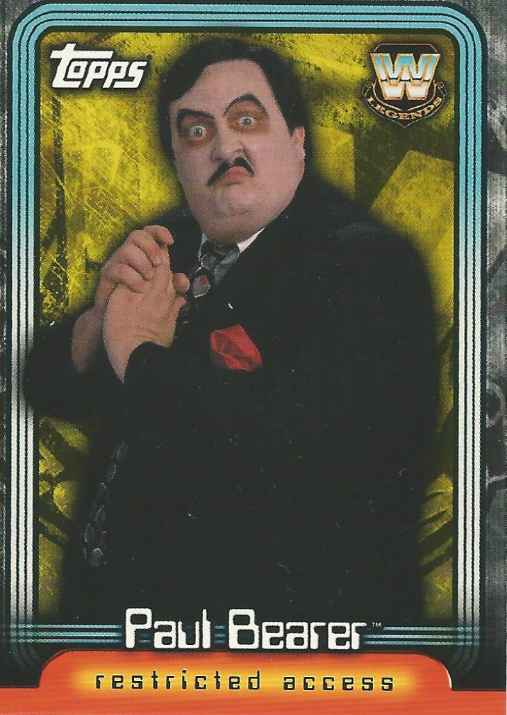 WWE Topps Insider 2006 Paul Bearer L3 trading card PW Catalog