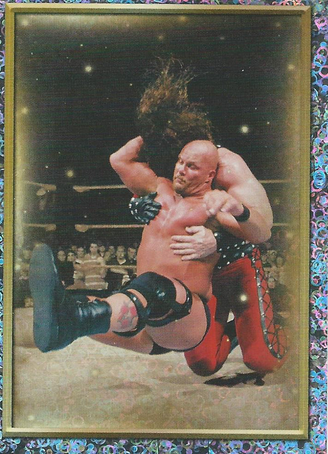 WWE Topps 2018 Stickers Stone Cold Steve Austin Foil #109