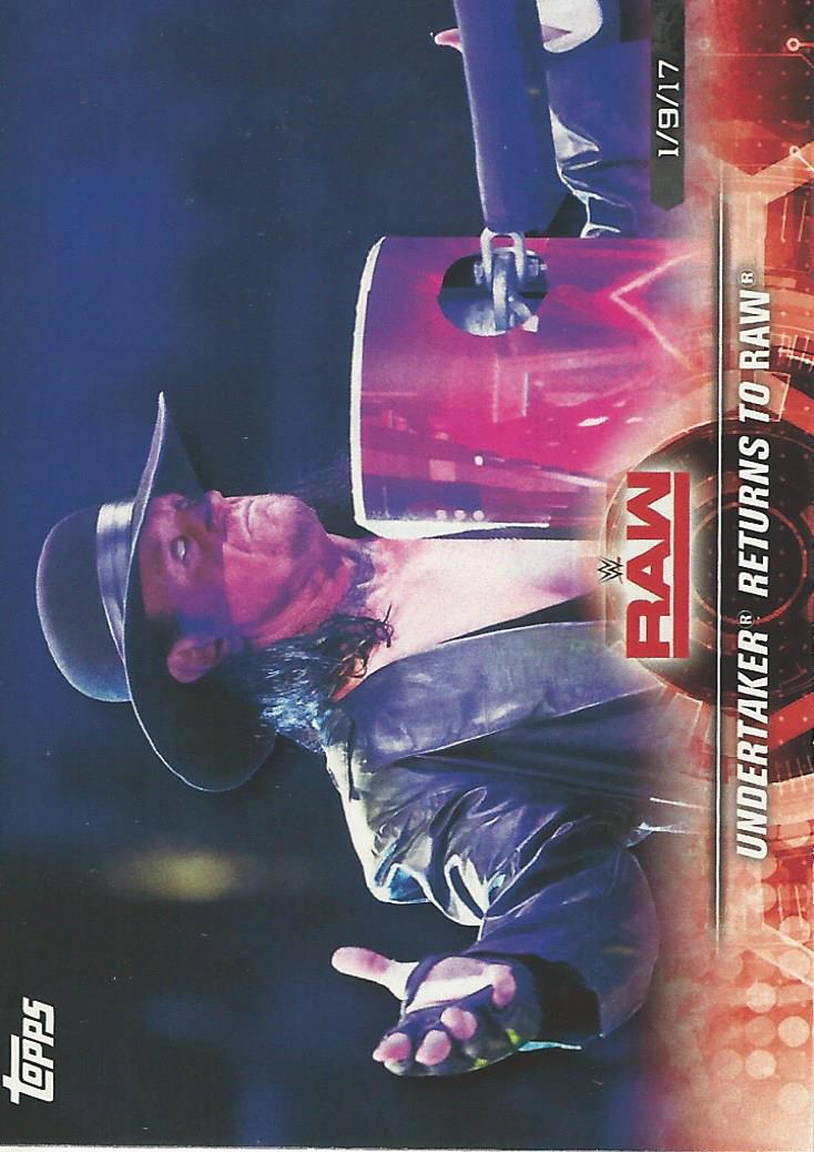WWE Topps Road to Wrestlemania 2018 Undertaker #9