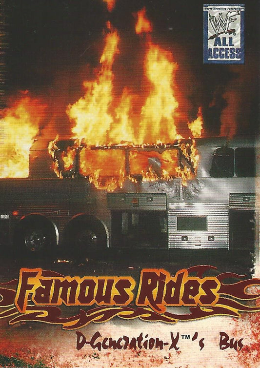 WWF Fleer All Access 2002 Famous Rides FR 11 of 12 trading card PW Catalog