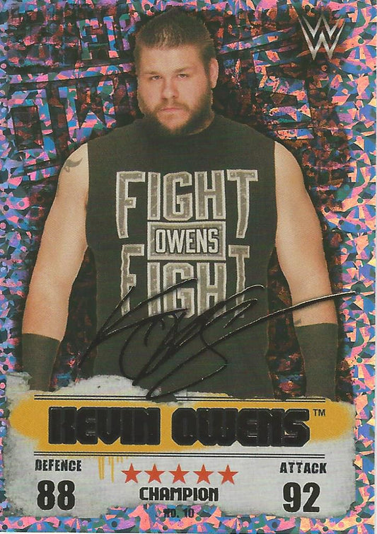 WWE Topps Slam Attax Takeover 2016 Kevin Owens Gold Champion #10
