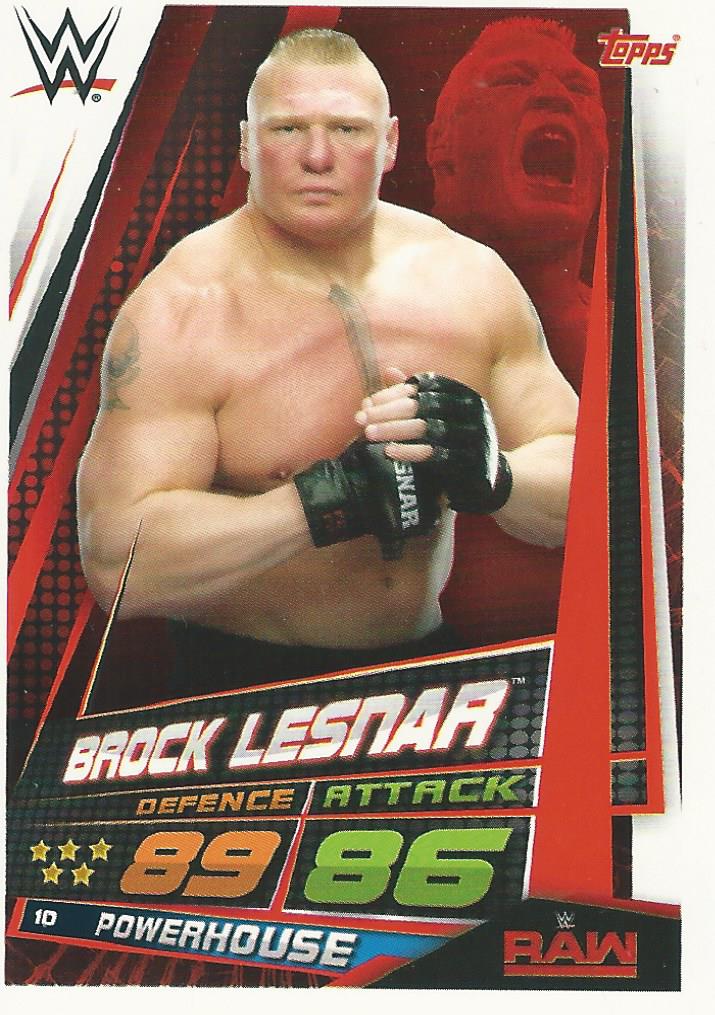 WWE Topps Slam Attax Universe 2019 Brock Lesnar #10