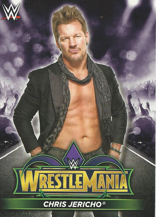 WWE Topps Road to Wrestlemania 2018 Chris Jericho R10 trading card PW Catalog