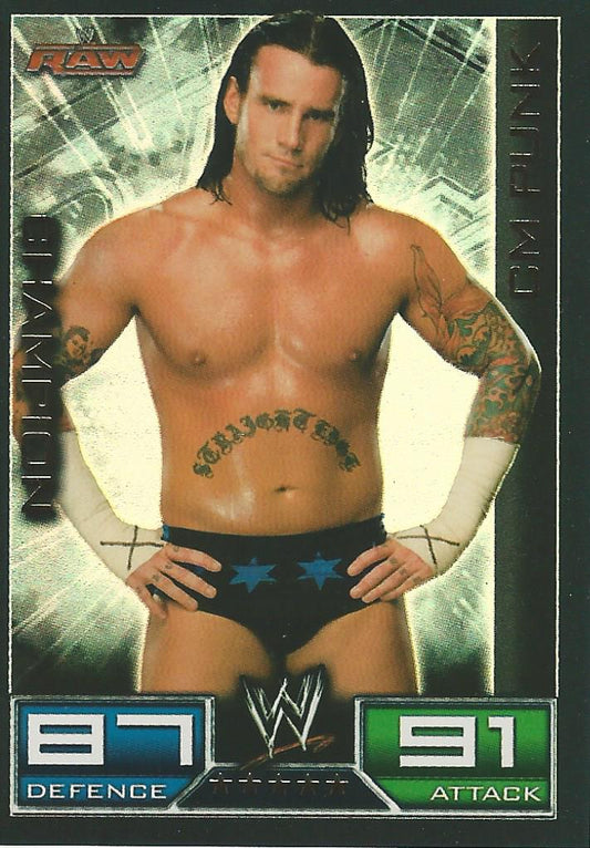 WWE Topps Slam Attax 2008 CM Punk Champion #10