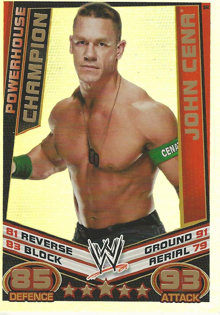 WWE Topps Slam Attax Rebellion 2012 John Cena Champion #10