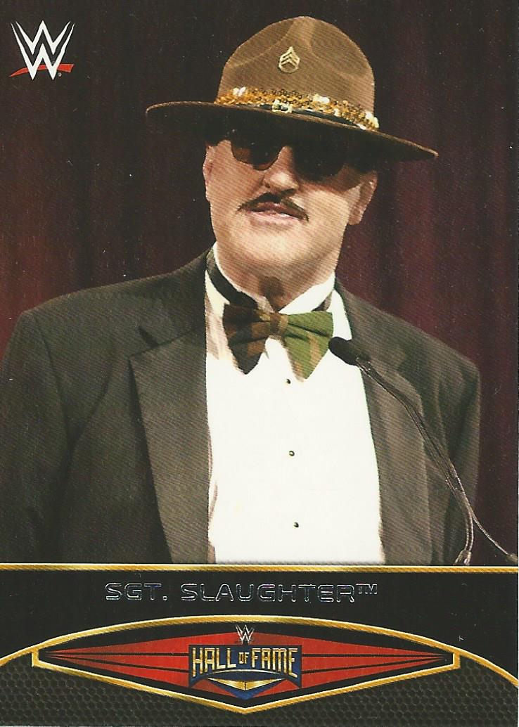 WWE Topps Road to Wrestlemania 2015 Sgt Slaughter 10 of 30 trading card PW Catalog