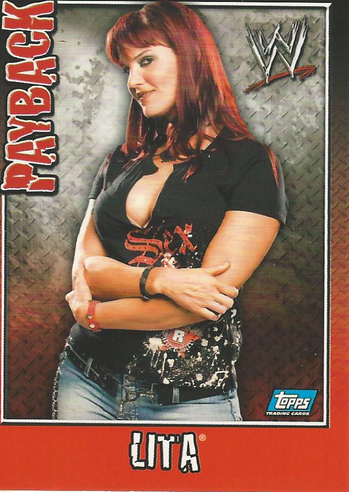 WWE Topps Payback 2006 Lita #10