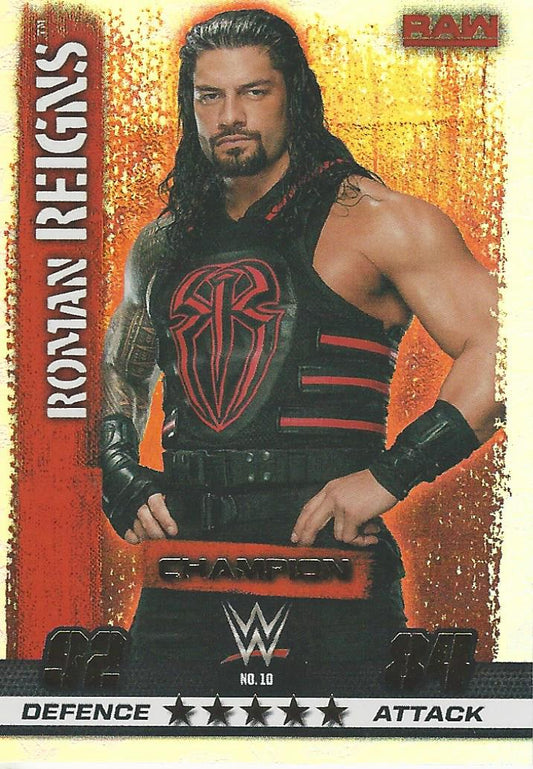 WWE Topps Slam Attax 10th Edition 2017 Champion Roman Reigns #10