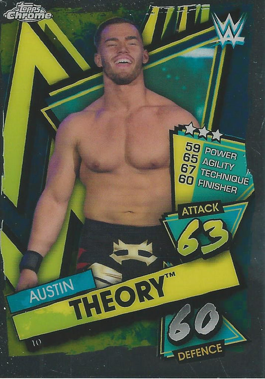 WWE Topps Slam Attax Chrome 2021 Austin Theory #10