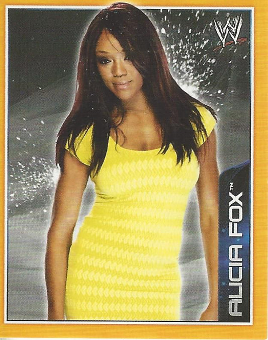 WWE Topps A-Z Sticker Collection 2014 Alicia Fox #10