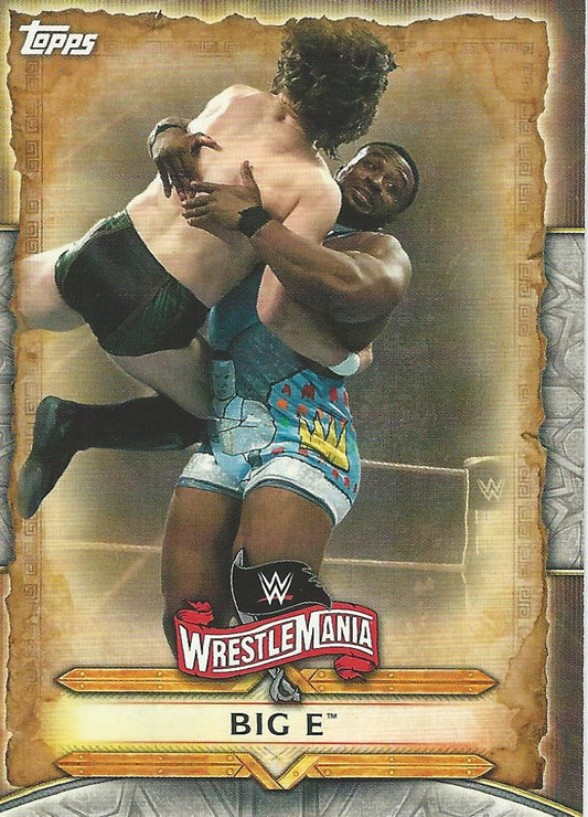 WWE Topps Road to Wrestlemania 2020 Big E WM-10 trading card PW Catalog