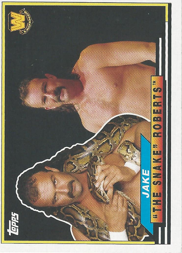 WWE Topps Heritage 2018 Jake the Snake Roberts BL-23 trading card PW Catalog