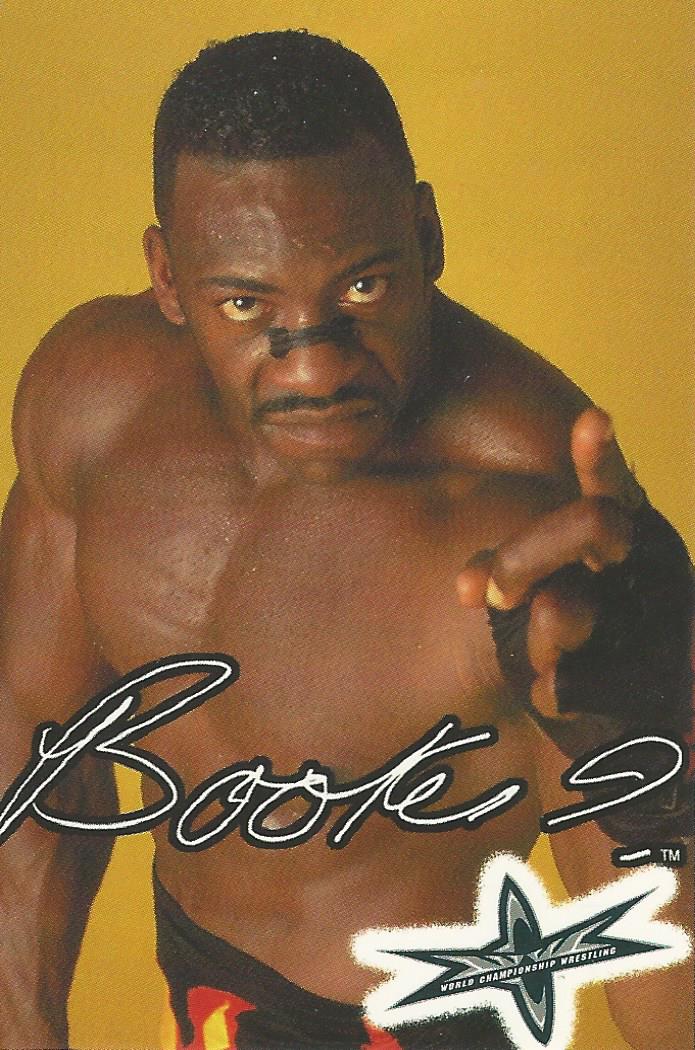 WCW Crazy Planet Stickers 1999 Booker T trading card PW Catalog