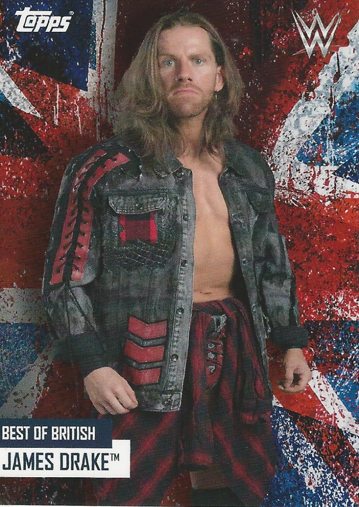 WWE Topps Best of British 2021 James Drake trading card PW Catalog