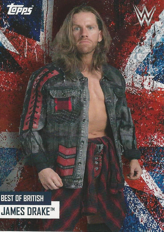 WWE Topps Best of British 2021 James Drake trading card PW Catalog