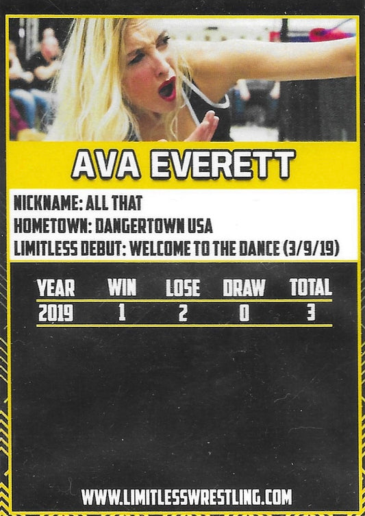 AVA Everett trading card PW Catalog