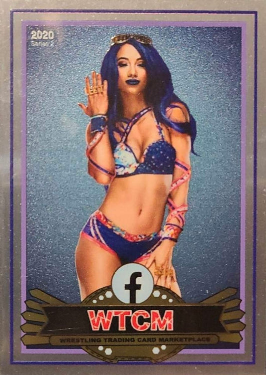 Sasha Banks trading card PW Catalog