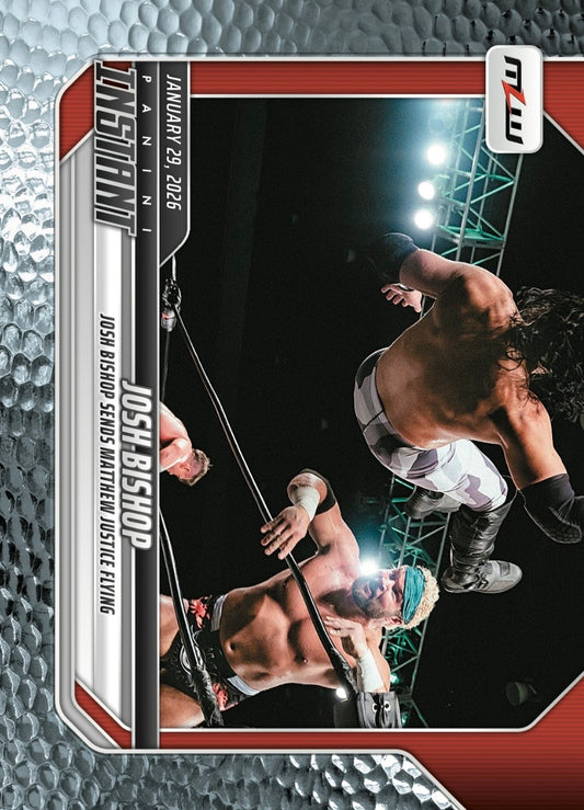 Josh Bishop – Josh Bishop Sends Matthew Justice Flying trading card PW Catalog