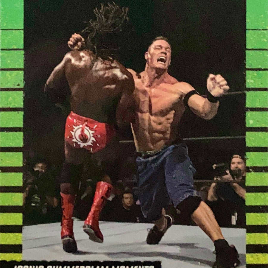 Iconic Summerslam Moments – John Cena vs. Booker T trading card PW Catalog