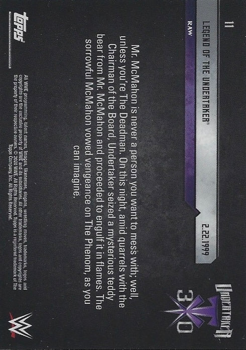 2.22.1999 – Playing Mind Games With the Boss trading card PW Catalog