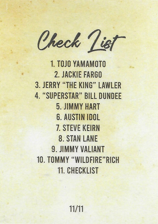 Checklist trading card PW Catalog