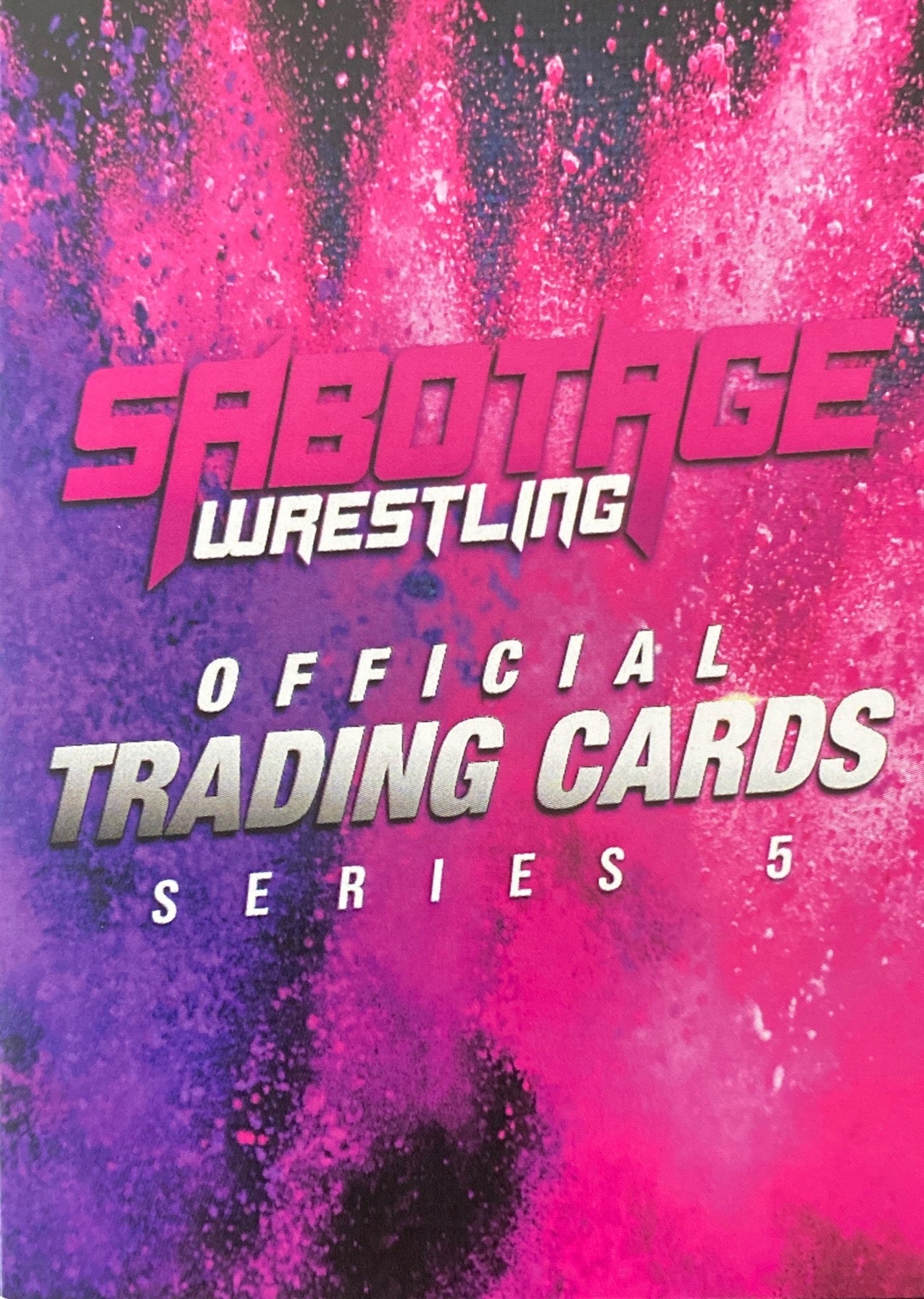 Sabotage Wrestling Official Trading Cards Series 5 / Checklist trading card PW Catalog