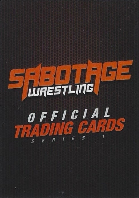 Sabotage Wrestling Official Trading Cards Series 1 / Checklist trading card PW Catalog