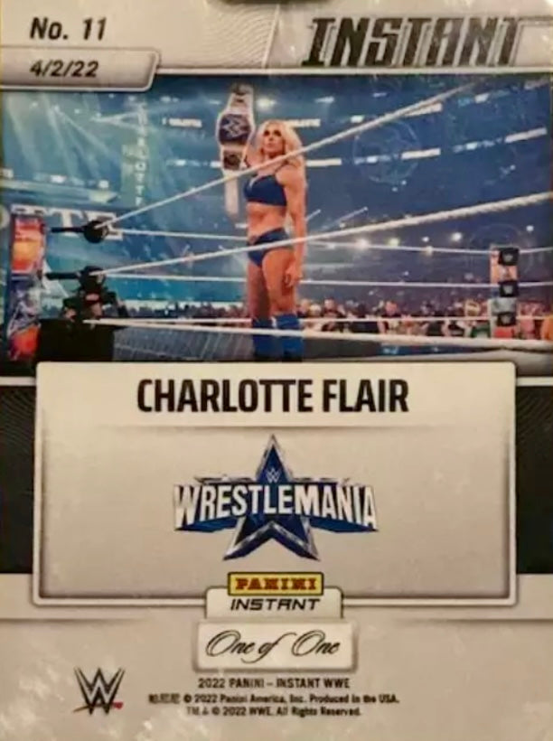 Charlotte Flair – Flair Defeats Rousey to Retain Title trading card PW Catalog