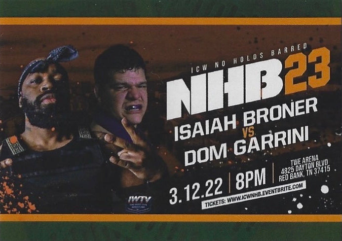 NHB23 – Isaiah Broner vs. DOM Garrini