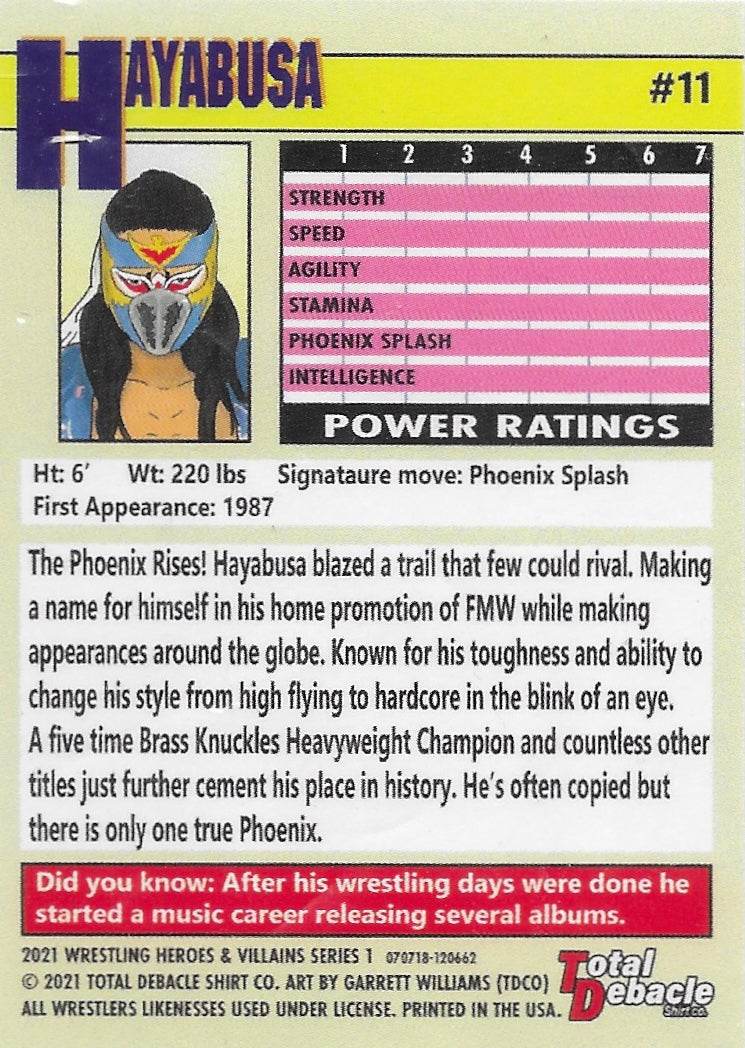Hayabusa trading card PW Catalog