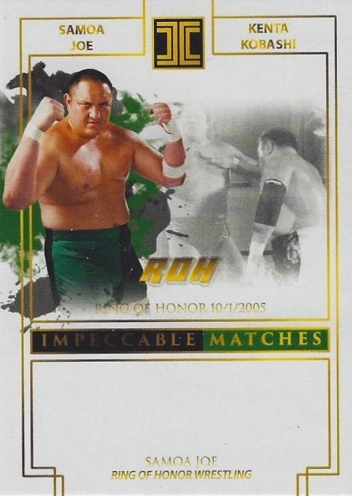 Ring of Honor 10/1/2005: Samoa JOE vs. Kenta Kobashi – Samoa JOE