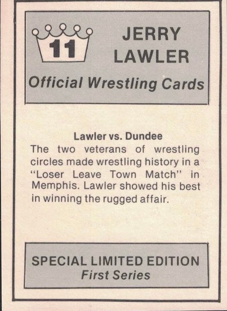 Lawler vs. Dundee trading card PW Catalog