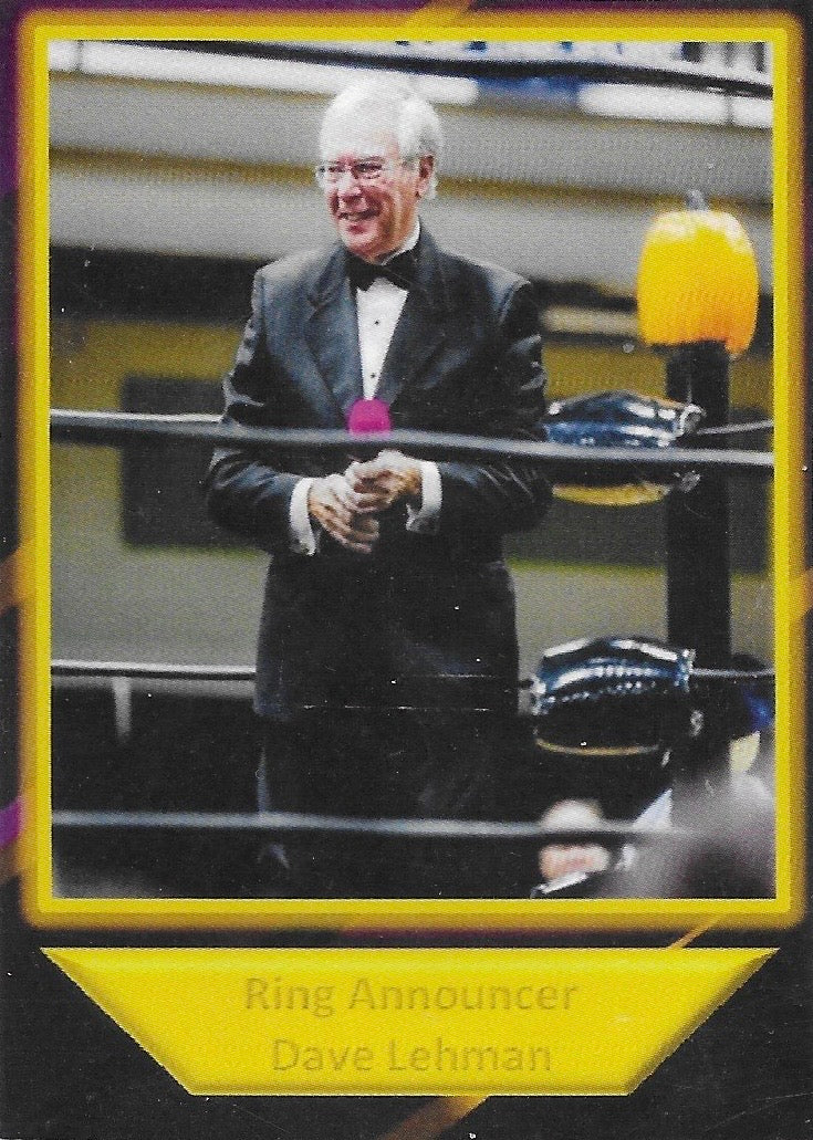 Ring Announcer Dave Lehman trading card PW Catalog