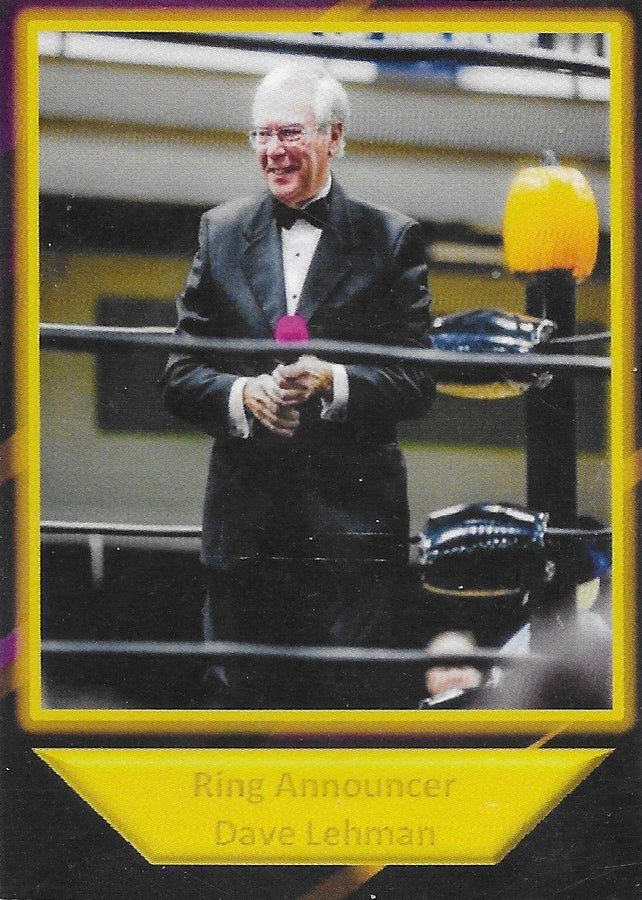 Ring Announcer Dave Lehman trading card PW Catalog