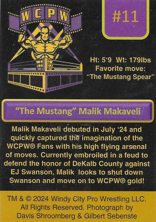 “The Mustang” Malik Makaveli trading card PW Catalog