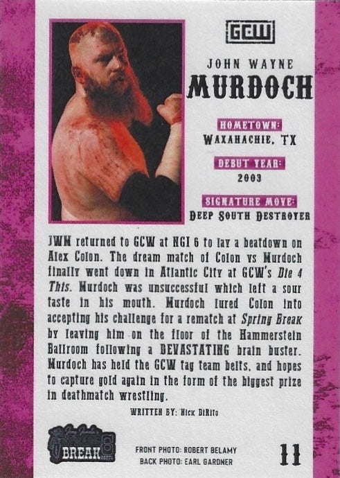 “The Duke” John Wayne Murdoch trading card PW Catalog