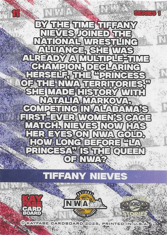 Tiffany Nieves trading card PWcatalog