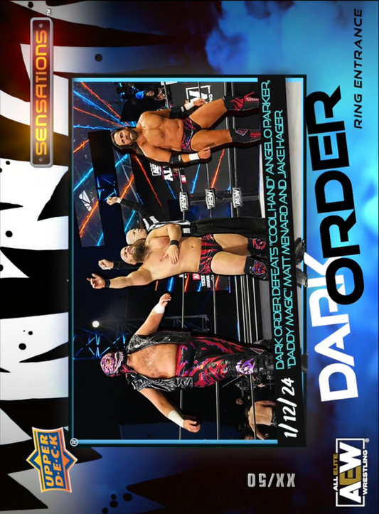 1/12/24 – Dark Order – Dark Order Defeats “Cool Hand” Angelo Parker, “Daddy Magic” Matt Menard, and Jake Hager