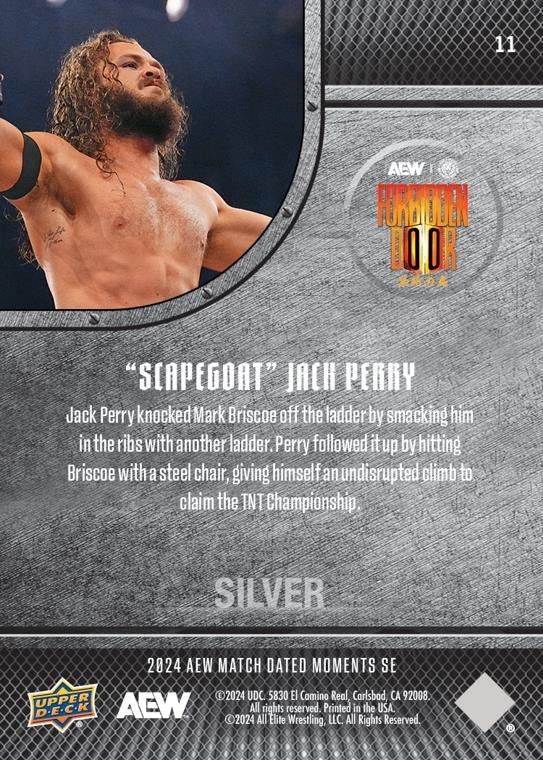 “Scapegoat” Jack Perry – Jack Perry Earns the TNT Championship With a Victory in a Six-Way Ladder Match trading card PW Catalog