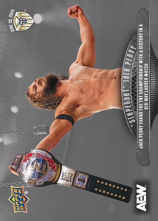 “Scapegoat” Jack Perry – Jack Perry Earns the TNT Championship With a Victory in a Six-Way Ladder Match trading card PW Catalog