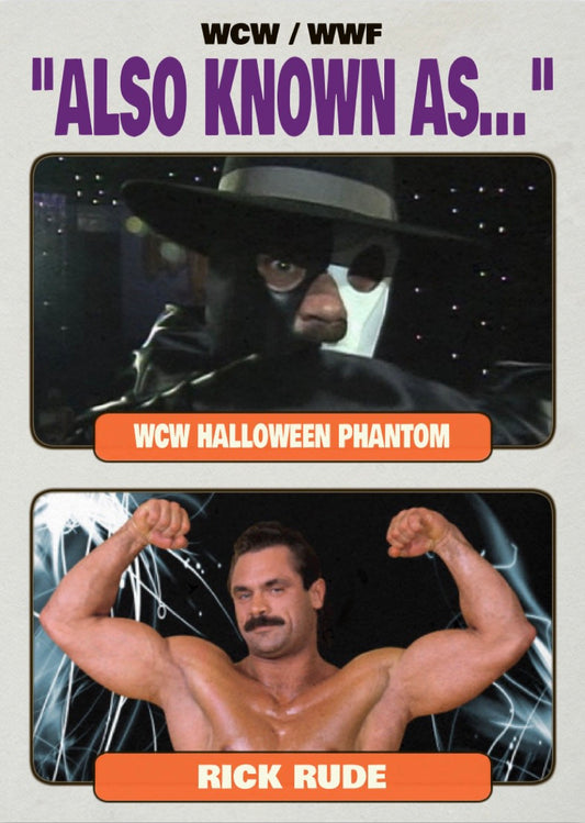 WCW Halloween Phantom / Rick Rude trading card PW Catalog