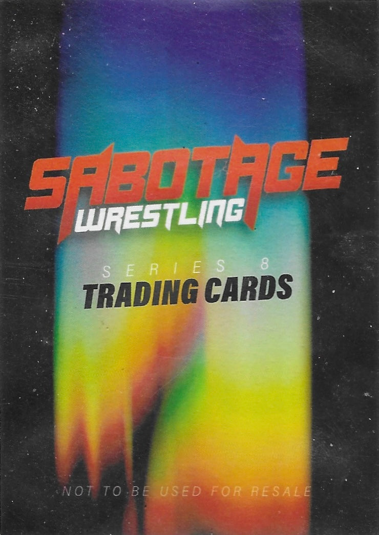 Sabotage Wrestling Series 8 Trading Cards / Checklist trading card PW Catalog