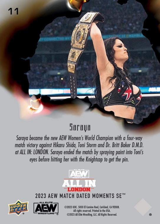 Saraya – Saraya Begins First Reign AS the AEW Women’s World Champion