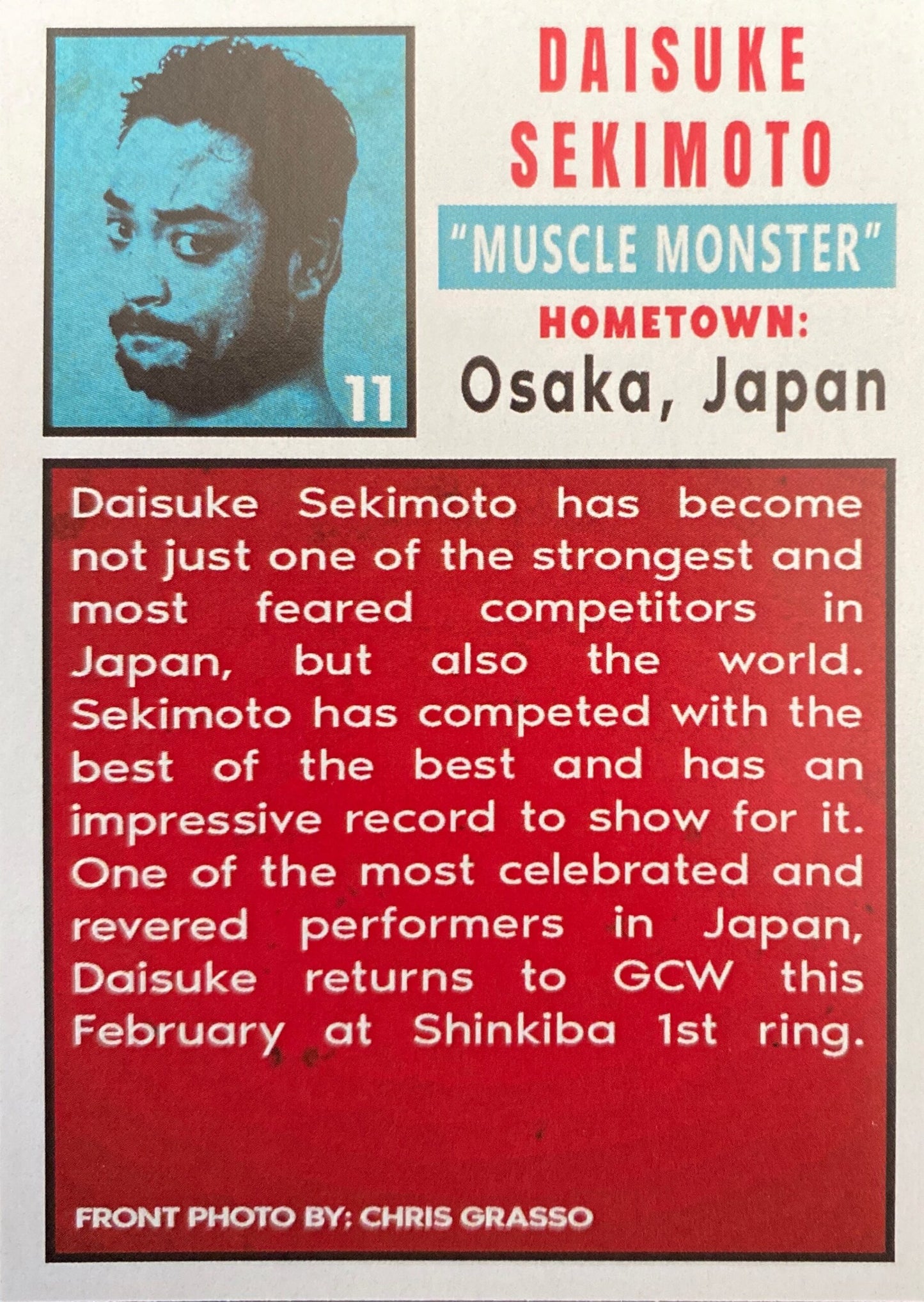 “Muscle Monster” Daisuke Sekimoto
