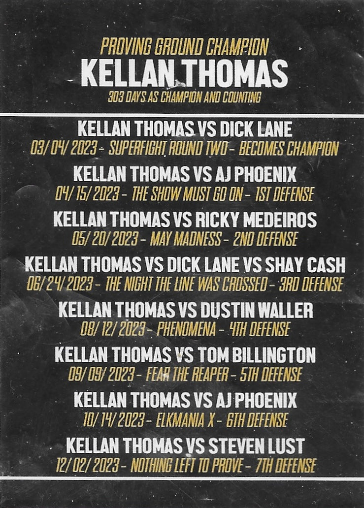 Proving Ground Champion Kellan Thomas
