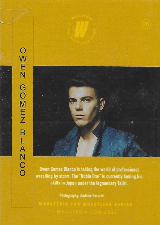 Owen Gomez Blanco trading card PW Catalog