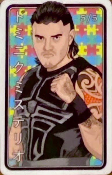 Dominik Mysterio trading card PW Catalog
